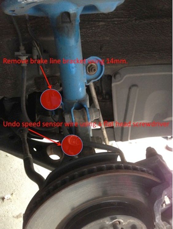 How to Front Strut Replacement Toyota RAV4 Forums
